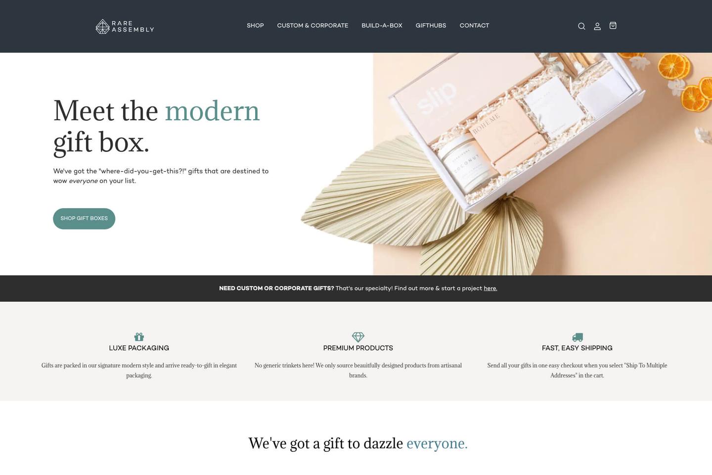 Cover Image for Powerful Custom Shopify and WordPress For Corporate Gifting Site